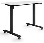 ESMART Germany ETX-121BW 120 x 60 cm Wei&szlig; Ergonomischer Steh-Sitz-Schreibtisch...