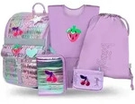 Baagl Schulranzen M&auml;dchen Set 5 Teilig Ergonomischer - Lavender