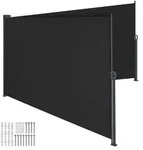 tectake&reg; Doppel-Seitenmarkise 200 x 600 cm ausziehbar, mit Aufrollmechanismus -