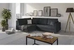 S-STYLE M&Ouml;BEL - Ecksofa mit Holzf&uuml;&szlig;en im skandinavischen Stil Marco aus...