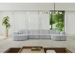 ALTDECOR Ecksofa in U-Form Livo-U2 - 400x173x79,5 cm Grau - Corner Sofa Bett...