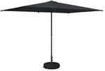 vidaXL Garten-Schirm mit Fu&szlig; 200 x 300 cm Polyester Rechtwinklig - Grau