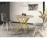 Runder Tisch f&uuml;r das Esszimmer - 100 oder 120 cm Durchmesser - Ausziehbarer...