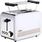 Toaster Retro-Look, 2-Scheiben, 850 Watt, EDS wei&szlig;/rose-goldfarben - Wei&szlig;/Gold
