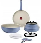 Tefal Ingenio Serenity 11-teiliges Set Blue Salt L829SB, Gemischtes Set, Blau,