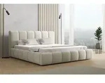 Polsterbett Doppelbett GIULIA 180x200cm Stoff Magic Velvet Beige - Beige