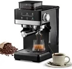 Zimilo Kaffeemaschine mit Mahlwerk, 20 Bar, Touchscreen, Kegelmahlwerk,