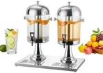 VEVOR Getr&auml;nkespender (2 x 8 L) f&uuml;r Partys Saftspender (aus Edelstahl +