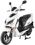 Motorroller Sonic 49ccm 4-Takt 10 Zoll Reifen 25 km/h Mofa-Roller mit...