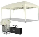 Zelsius Faltbarer Pavillon 3 x 6 m, Beige, Pop-Up Faltpavillon, Gartenzelt,...