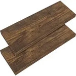 CASARIA&reg; 2x Wandregal Holz Dunkle Eiche Regal mit Halterung 15kg Tragkraft