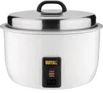Buffalo Reiskocher 10 Liter - Edelstahl, Warmhaltefunktion, 230 V - Silber