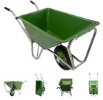 Hofkarre XL 220 L 300 kg Stahlfelge Luftrad Futterkarre Schubkarre Pferde Hof Stall -