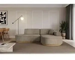 ALTDECOR Ecksofa in L-Form MARI-L1-v2 - 243x171x83 cm Braun - Corner Sofa Bett