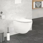 LuxeBath Sp&uuml;lrandloses Wand H&auml;nge-WC, Wei&szlig;, kurz, Tornadosp&uuml;lung - Wei&szlig;