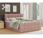 Boxspringbett Best Lux mit Fu&szlig;teil, 2 Bettk&auml;sten, Bonell-Matratze und Topper...