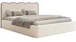 Selsey Duney - Polsterbett 160x200 mit Bettkasten und Strukturstoff, Hellbeige -