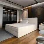 Masseno Boxspringbett ASTOR 140x200 cm Komplett-Set mit Bonell Matratze und Topper,