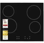Exquisit Glaskeramik-Kochfeld, 4 Kochzonen, Touch-Control, Timer, Kindersicherung,