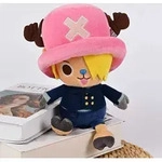 One Piece Chopper Sanji Form 25 cm Pl&uuml;schtier Stofftier Kuscheltier - Bunt