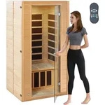 VEVOR Ferninfrarot-Holzsauna, Sauna-Spa f&uuml;r Zuhause Niedrige...