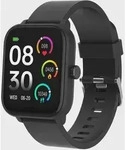 Smartwatch mit GPS, Herzfrequenz- und Sauerstoffsensor, Schwarz - Schwarz