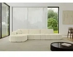 ALTDECOR Ecksofa in L-Form Livo-L2 - 337x173x79,5 Beige - Corner Sofa Bett...