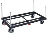 VARIOfit Rungenwagen Gummibereifung 500kg Tragkraft 1305x805mm Anthrazitgrau...