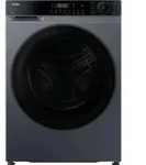 Haier HWD80BP14357GTIT, Frontlader, Freistehend, Anthrazit, Links, Schwarz,