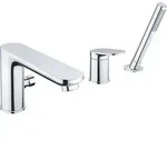 Duravit Wave 3-gats Badmengkraan Chroom Hoogglans - Silber/Bronze