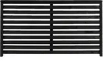 Plus Zaun Koyto 160 x 90 cm RAL 9005 Schwarz - Schwarz