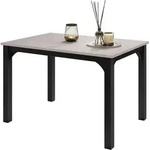 MIRJAN24 Tisch Focus 120, Wohnzimmer Tisch, Beine und Seiten aus Stahl (Farbe: