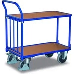 Tischwagen mit Buchendekor - 400 kg Traglast - 2 Ladefl&auml;chen 1.000 x 700 mm