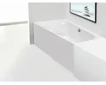 Hoesch Thasos Glasverkleidung Nischenvariante f&uuml;r Badewanne (3747) wei&szlig; -...