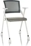 hjh OFFICE Klappstuhl PRIORITY II W PolyurethanKunstleder/Netzstoff...