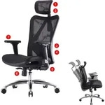 SIHOO B&uuml;rostuhl Schreibtischstuhl, ergonomisch, verstellbare Armlehne, 150kg