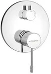 Sapho Solaria Unterputz-Duscharmatur, 2 Wege, Chrom - Silber