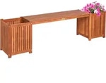 3.00 Pflanzbank VANDA aus Akazie - ca. 150 x 30 x 40 cm - Holz Pflanz Bank...