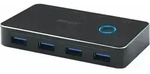 LINDY USB 3.0 Sharing Switch 2:4 - Schwarz
