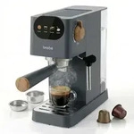 Briebe EC1180GRY Nordic Kaffeemaschine Espresso 20 Bar Kompatibel...
