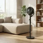 SONGMICS Standventilator mit Fernbedienung, h&ouml;henverstellbar, 15...