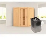 Sauna Taurin : ohne Dachkranz : 9 kW Ofen + integrierte Steuerung : Energiespart&uuml;r