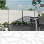 TeJe ECOSTECK-Gitterf&uuml;llung Design 20 x 280 x 1800 mm - Silber