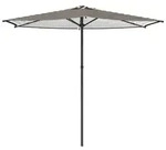 vidaXL Gartensonnenschirm 270 x 270 cm Polyester Rechtwinklig - Schwarz