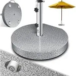 KESSER&reg; Granit Sonnenschirmst&auml;nder mit Edelstahlrohr, Hochwertiger...