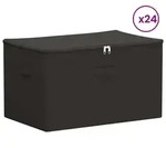 vidaXL Aufbewahrungsbox 24 pcs Anthrazit 55 x 35 x 32 cm Vliesstoff - Grau