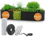 TTL GARDEN Hochbeet ELEGANCE L 240x80x45cm Anthrazit &ndash; Metall oval verzinkt...