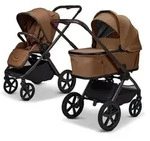 Moon Gio Fold Kombikinderwagen / 2in1 Kinderwagen, Farbe/Dessin:Cognac