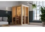 Karibu Sauna Innensauna Irava 1 Fronteinstieg ohne Zubeh&ouml;r 155x122x198 cm ohne