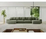 ALTDECOR Ecksofa mit Schlaffunktion und Bettkasten ESKAR-U2 - 464x176x72 cm...